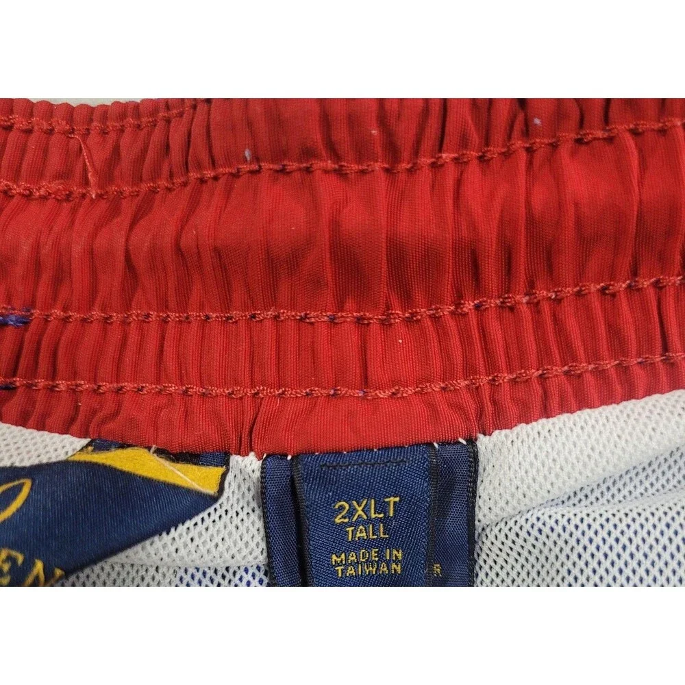 Polo Ralph Lauren Swim Shorts Mens 2XLT Blue Elastic Waist Drawstring Pockets